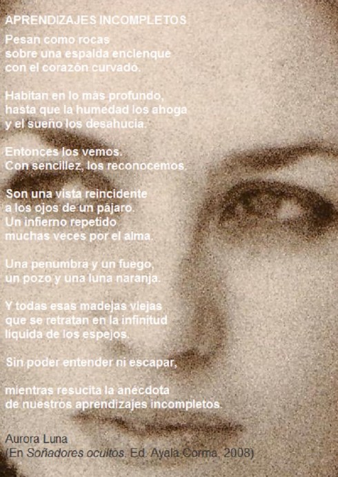 Aurora Luna. Aprendizajes incompletos