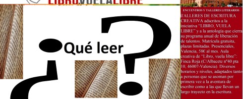 clubes de lectura en Valencia de LIBRO, VUELA LIBRE