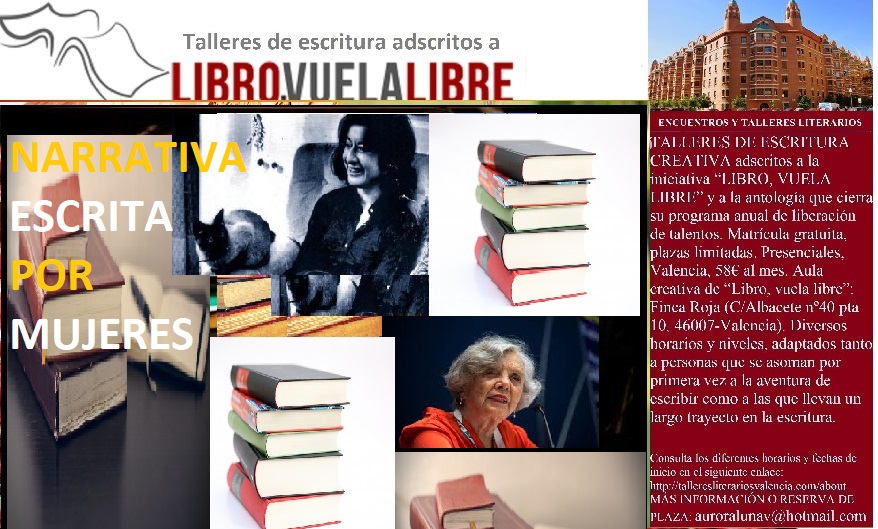 Narrativa escrita por mujeres en el club de lectura en Valencia de LIBRO, VUELA LIBRE