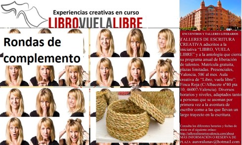 Experiencias creativas y rondas de complemento de los talleres de escritura creativa de LIBRO, VUELA LIBRE en Valencia