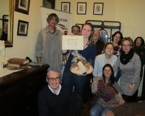 Sofía Ramos Antón, ganadora de los torneos de los talleres literarios de LIBRO, VUELA LIBRE en Valencia