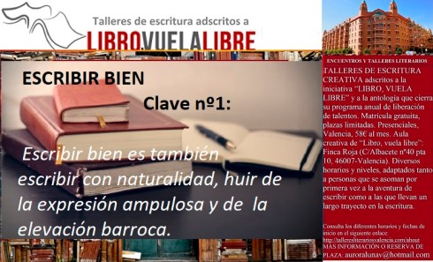 Cursos en Valencia de LIBRO, VUELA LIBRE. Claves para escribir bien