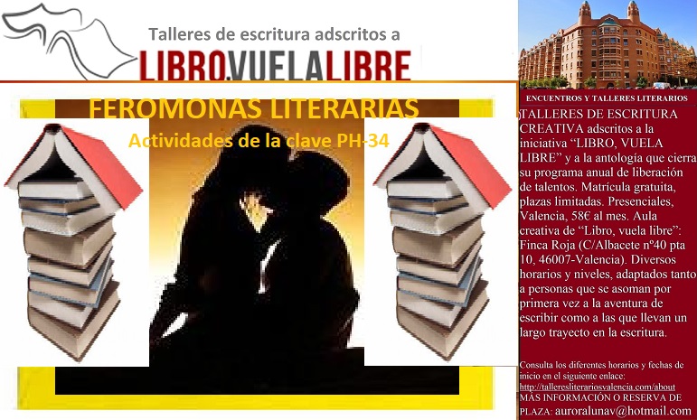 Actividades de escritura en los talleres y cursos de creación literaria de LIBRO, VUELA LIBRE