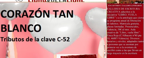 Tributos de la clave C-52 en el taller de escritura creativa de LIBRO, VUELA LIBRE en Valencia