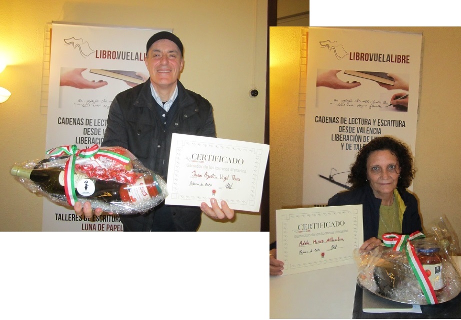 Juan Agustín Vigil Pérez y Adela Muñoz Alhambra ganan los torneos literarios de Libro vuela libre 2020