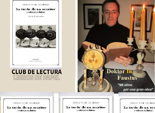 La tarde de un escritor y otros relatos en el club de lectura en Valencia de la escuela de escritura creativa de Libro Vuela Libre