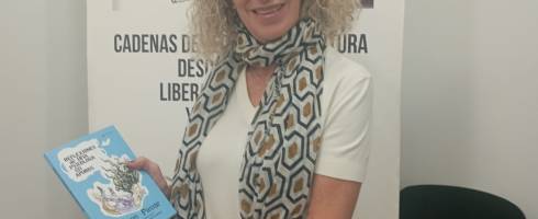 Carmen Pastor en el taller de escritura en Valencia de Libro Vuela Libre